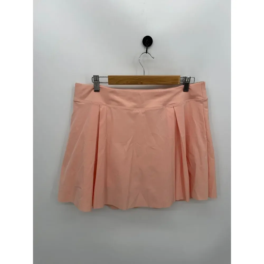 Nike Dri-fit Skort Women XL Peach Pink Tennis Pickleball Golf Preppy Stretch NWT